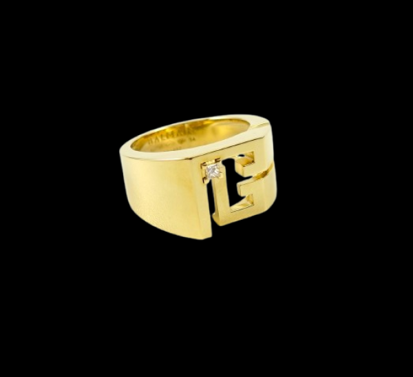 Balmain Labyrinth Siegelring 750 Gelbgold Diamant ABAJ02RG00002